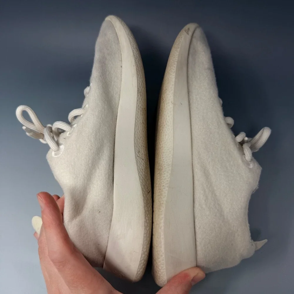 Allbirds Mens Merino Wool Runners Cream White Sneakers Size US M8 0721‎ NV1